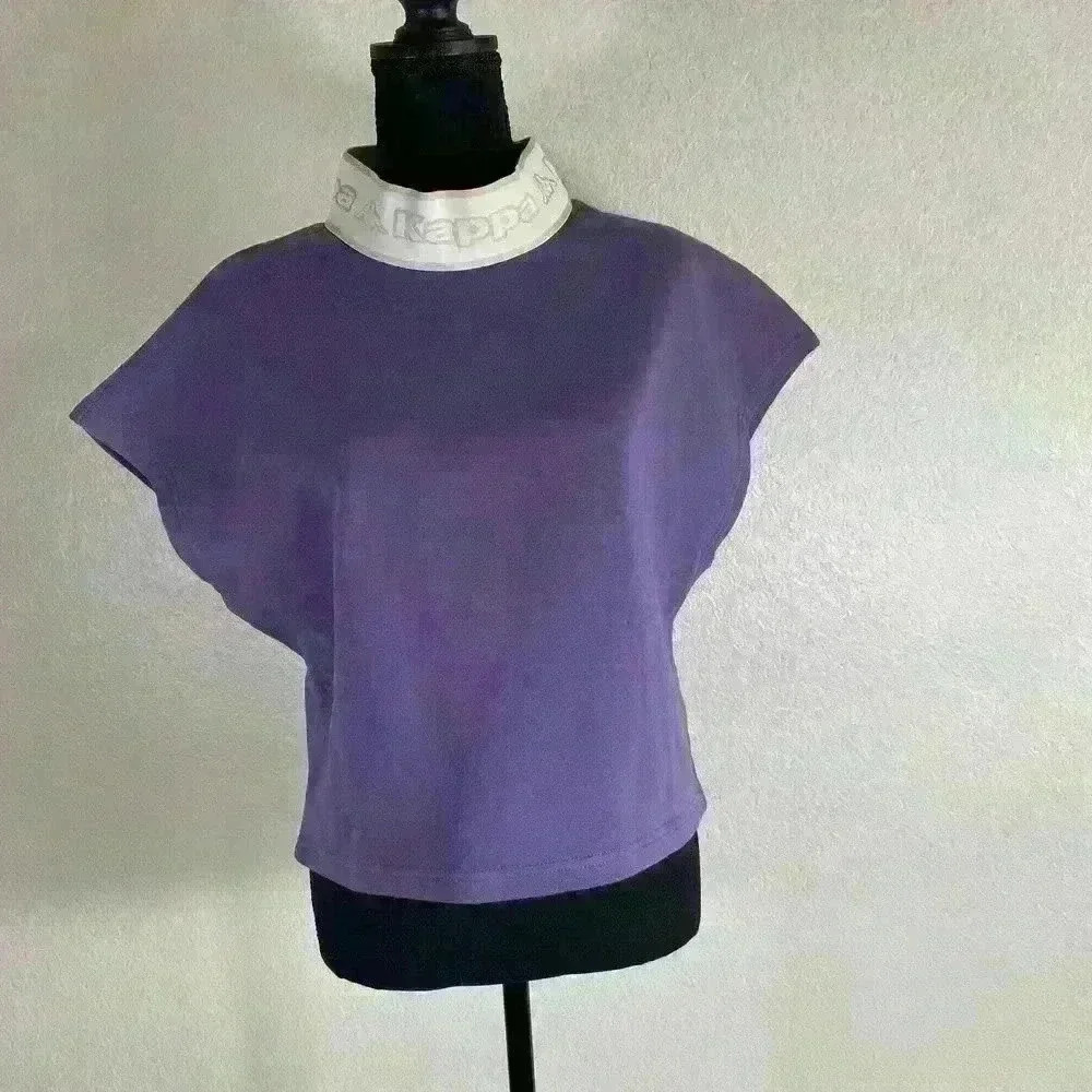 Kappa Logo Tape Elero Fleece Jacket purple women size Small